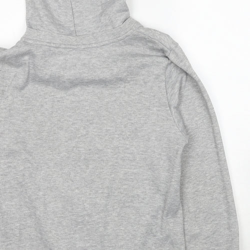 LA Gear Womens Grey Polyester Full Zip Hoodie Size 14 Zip