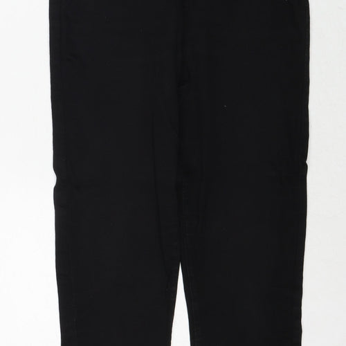 Denim & Co. Womens Black Cotton Skinny Jeans Size 10 Regular Zip