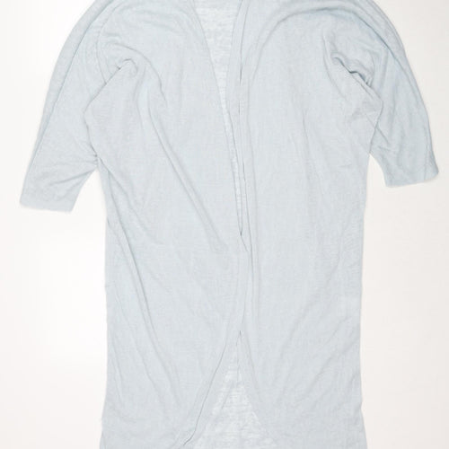 B.You Womens Blue V-Neck Polyester Cardigan Jumper Size L