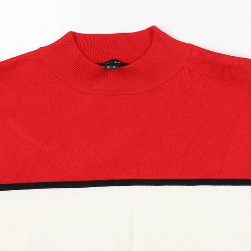 New Look Womens Multicoloured Round Neck Striped Viscose Pullover Jumper Size M