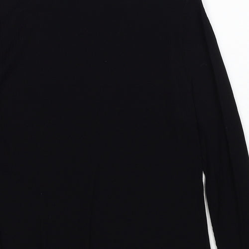 ASOS Womens Black Mock Neck Viscose Pullover Jumper Size 6