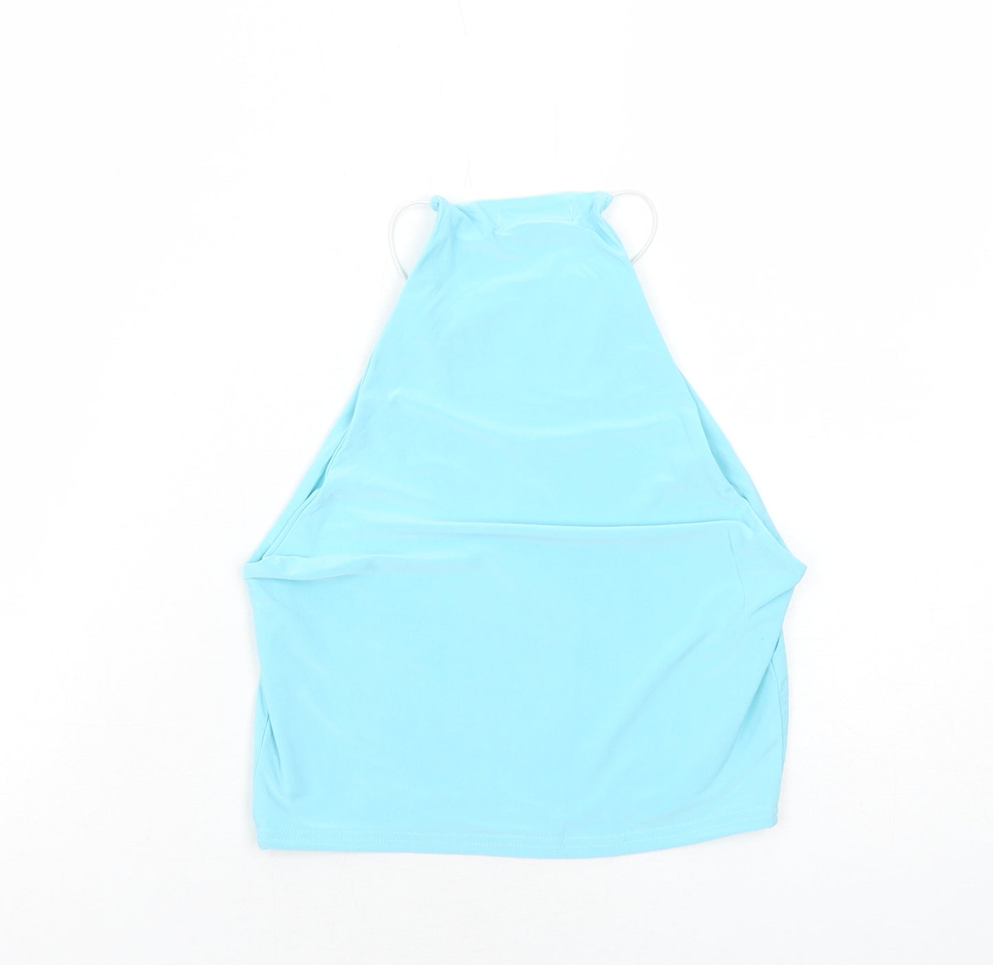 I SAW IT FIRST Womens Blue Polyester Basic Tank Size 12 Round Neck