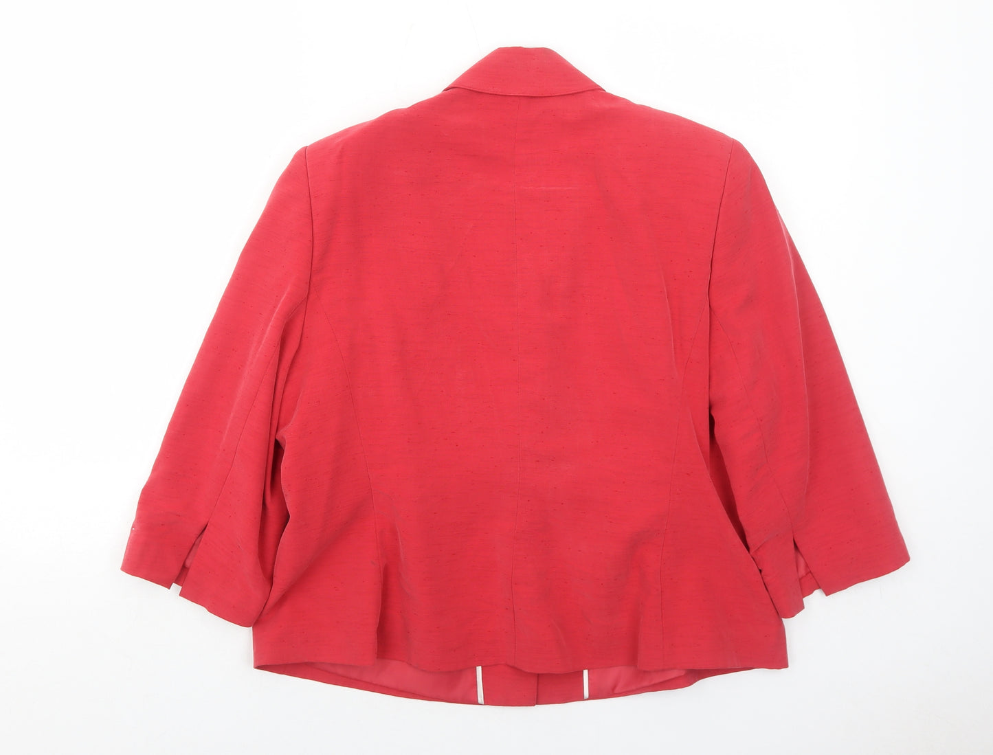 Klass Womens Red Jacket Size 16 Button