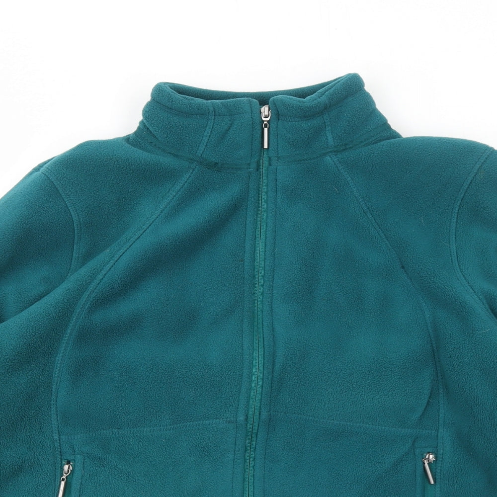 Marks and Spencer Womens Green Jacket Size 12 Zip
