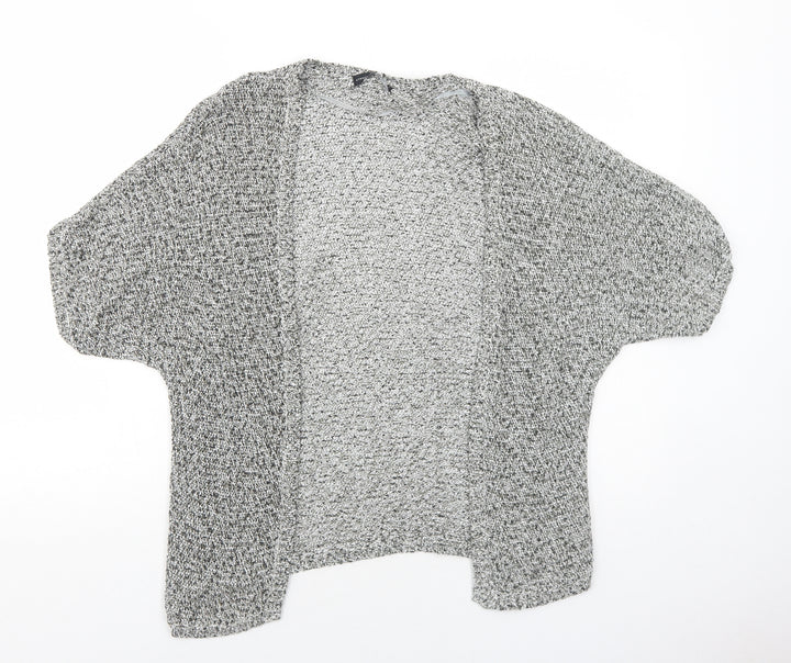 Atmosphere Womens Grey V-Neck Acrylic Cardigan Jumper Size S