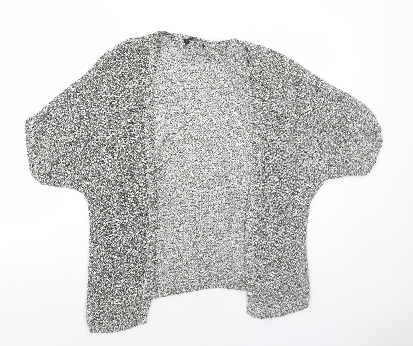 Atmosphere Womens Grey V-Neck Acrylic Cardigan Jumper Size S