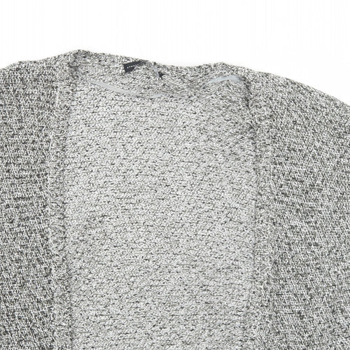 Atmosphere Womens Grey V-Neck Acrylic Cardigan Jumper Size S
