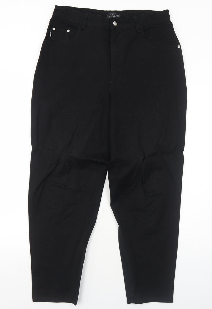 The Best Mens Black Cotton Straight Jeans Size 32 in Regular Zip