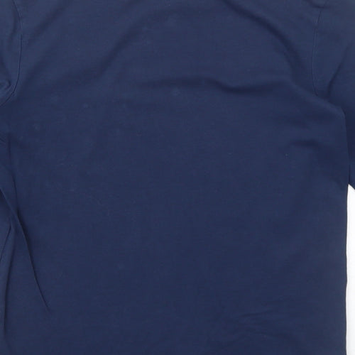 TOM TAILOR Boys Blue Cotton Basic T-Shirt Size 10 Years Round Neck Pullover - Now It's Summer Time