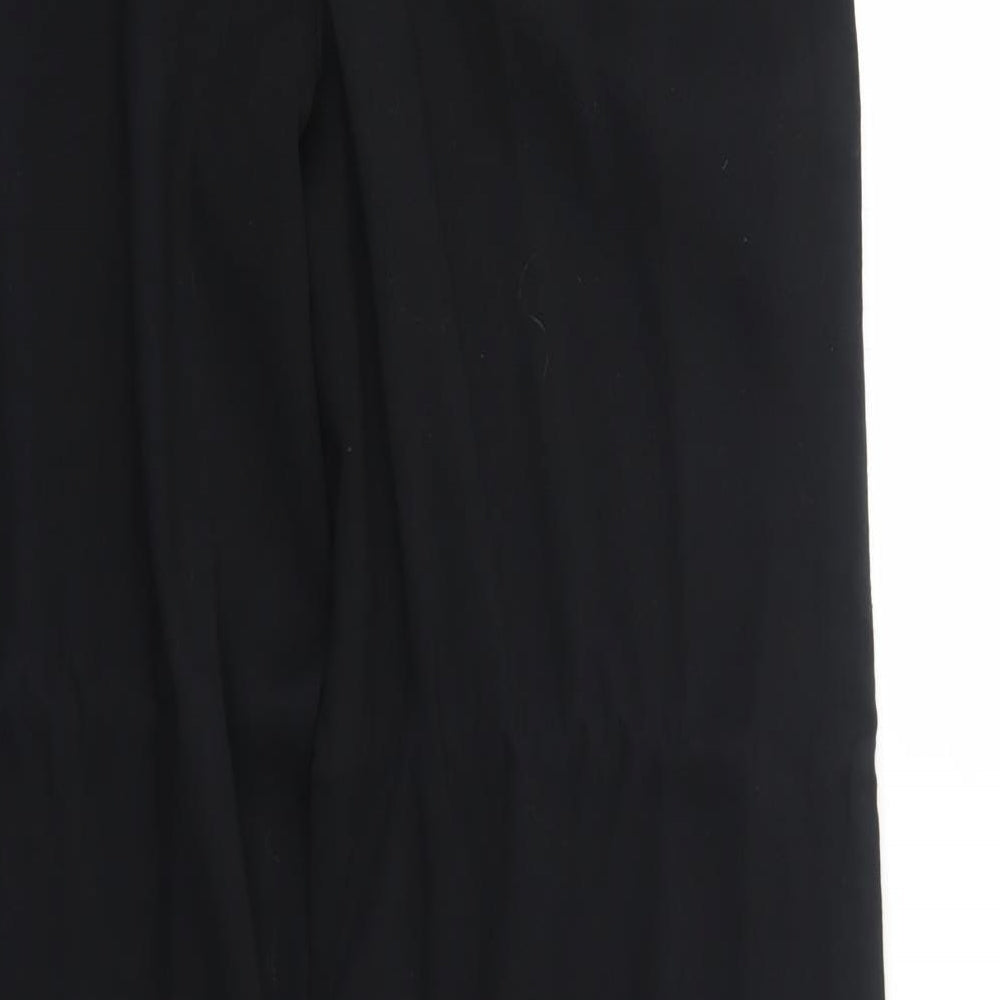 NEXT Womens Black Polyester Dress Pants Trousers Size 14 Regular Zip