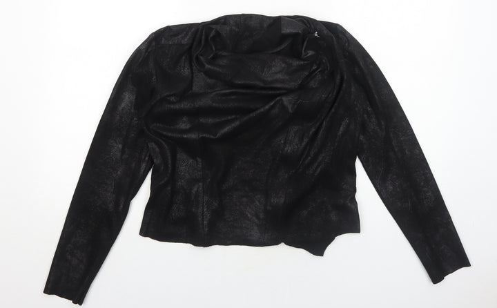 Selection Womens Black Jacket Size 8 Zip