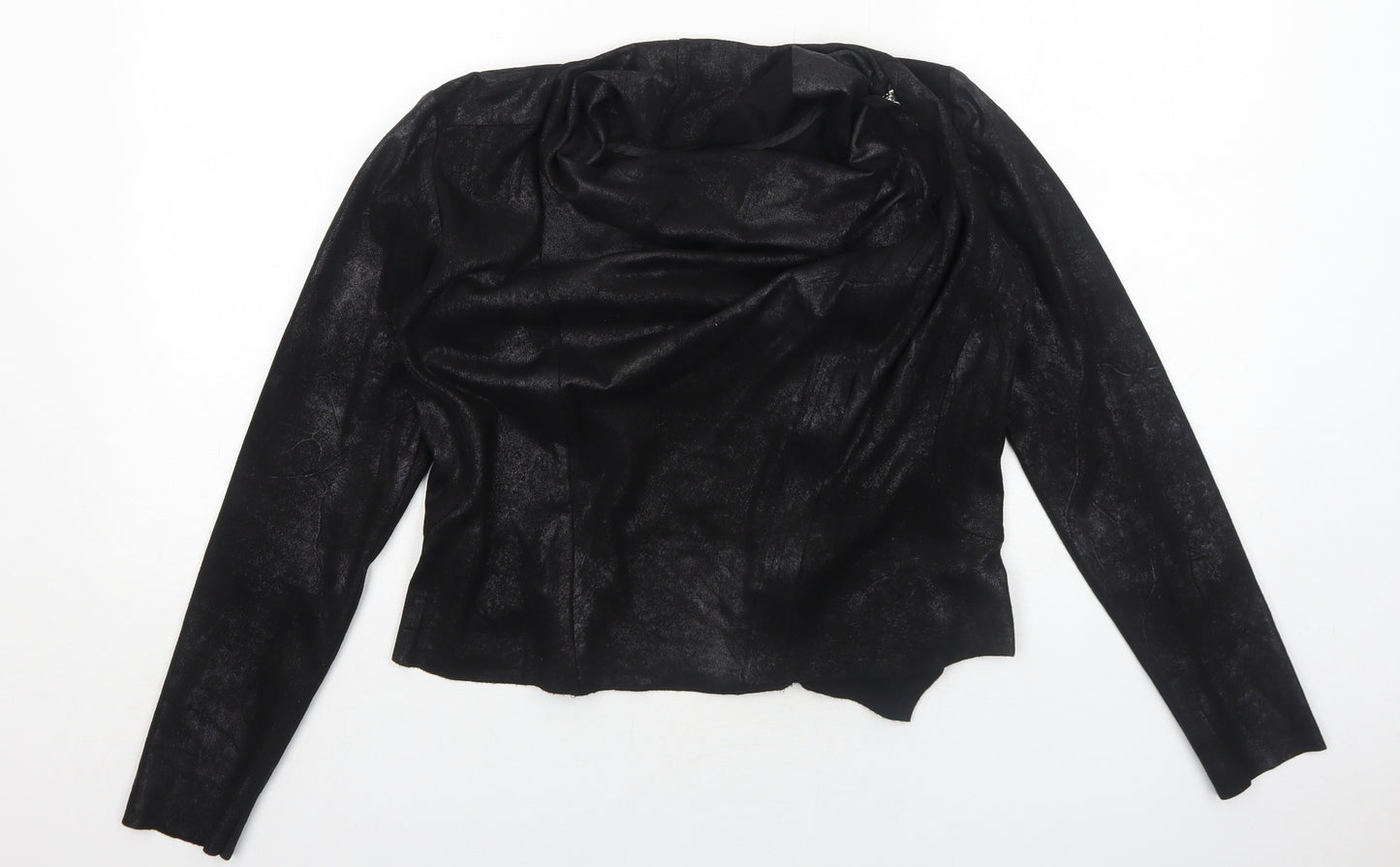 Selection Womens Black Jacket Size 8 Zip