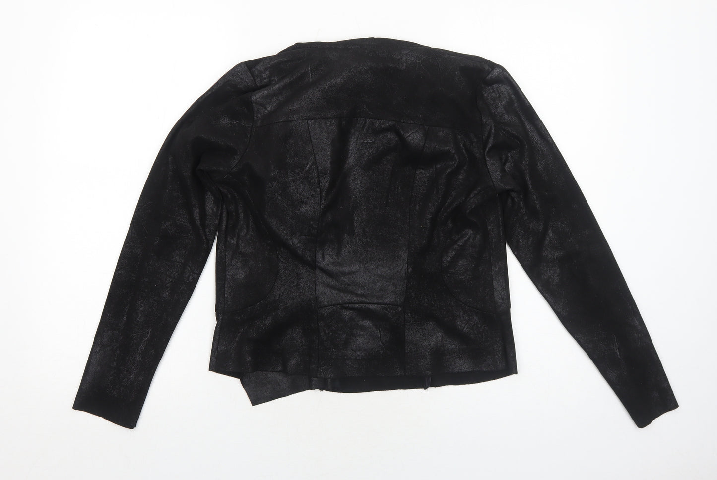 Selection Womens Black Jacket Size 8 Zip