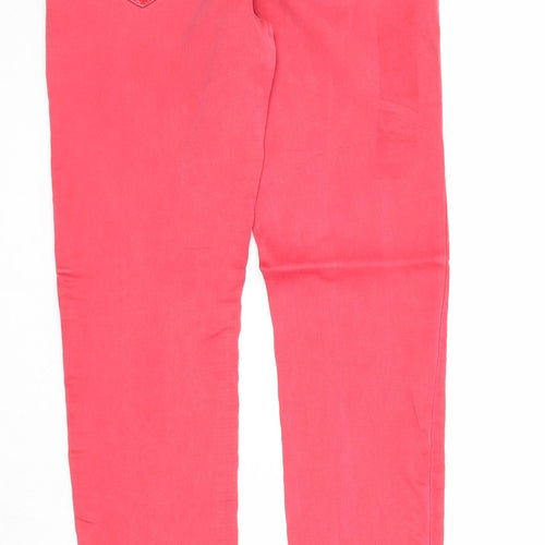 Yes Yes Womens Pink Cotton Skinny Jeans Size 10 Regular Zip