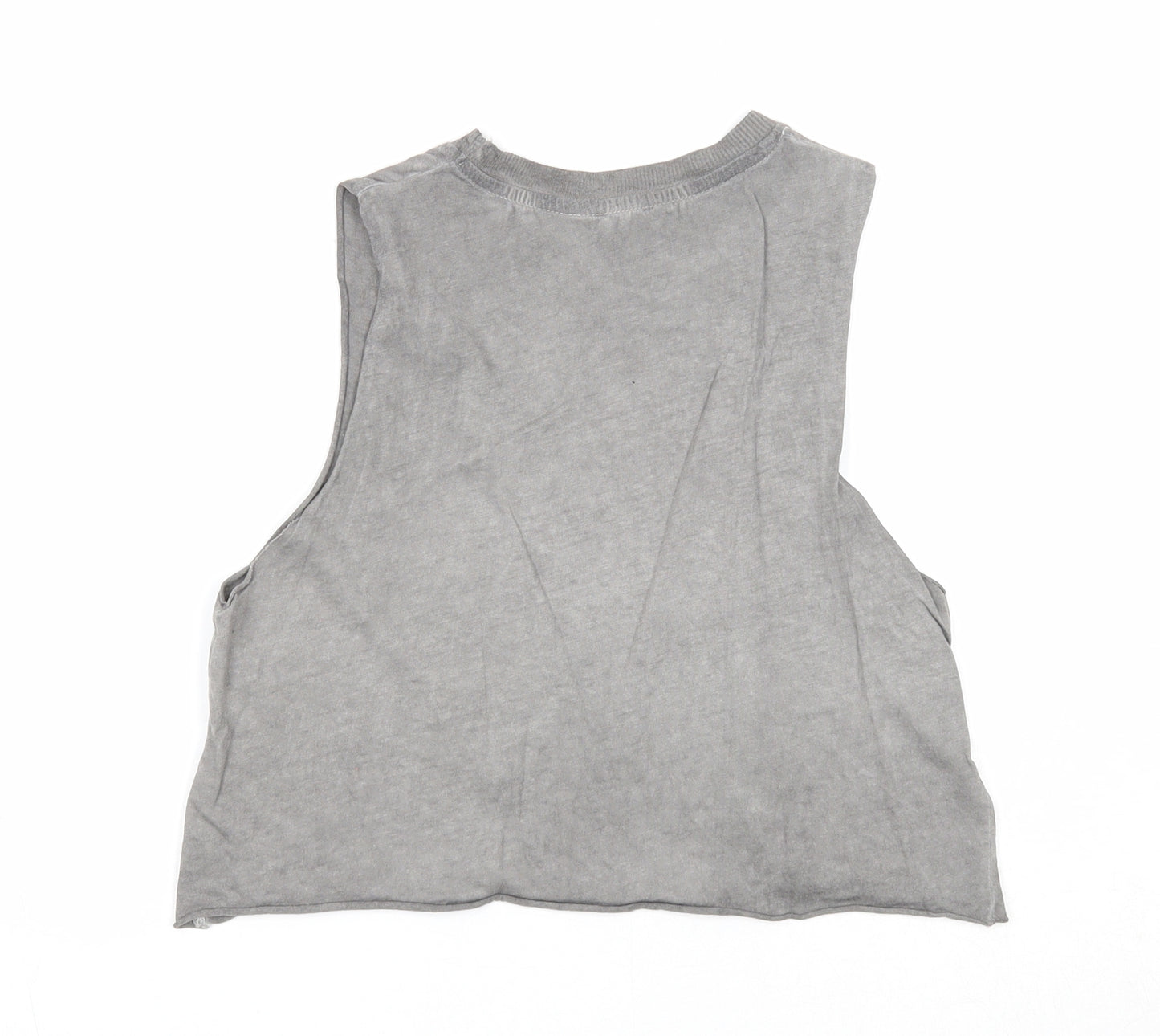 ASOS Womens Grey Cotton Basic Tank Size 8 Round Neck - Rogue Eagles