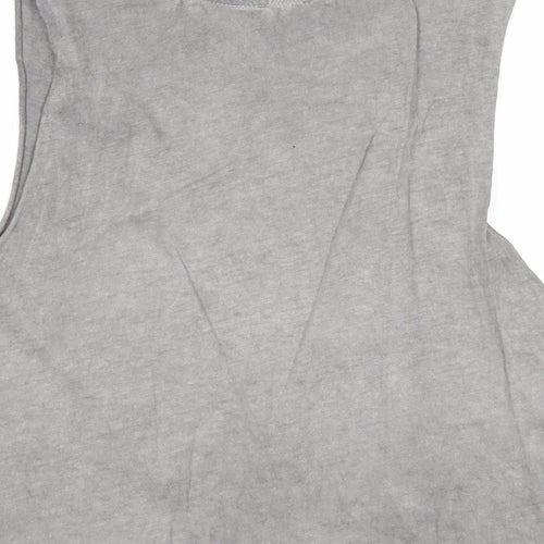 ASOS Womens Grey Cotton Basic Tank Size 8 Round Neck - Rogue Eagles