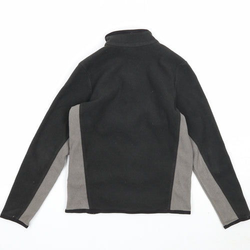 Quechua Boys Grey Geometric Jacket Size 10 Years Zip