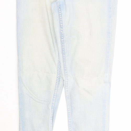 Divided Womens Blue Cotton Skinny Jeans Size 10 Regular Zip