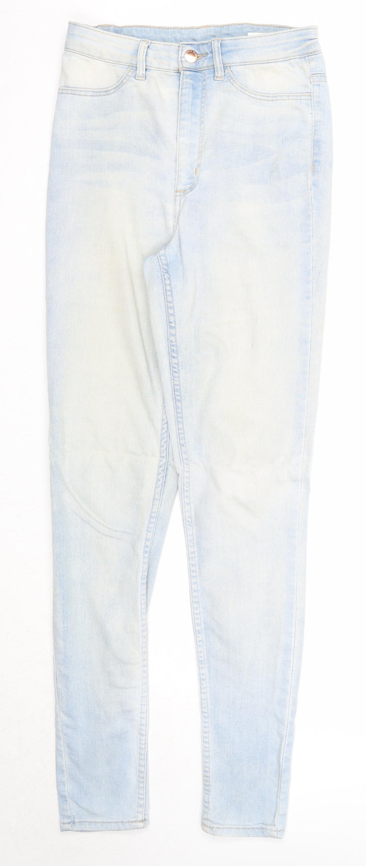 Divided Womens Blue Cotton Skinny Jeans Size 10 Regular Zip