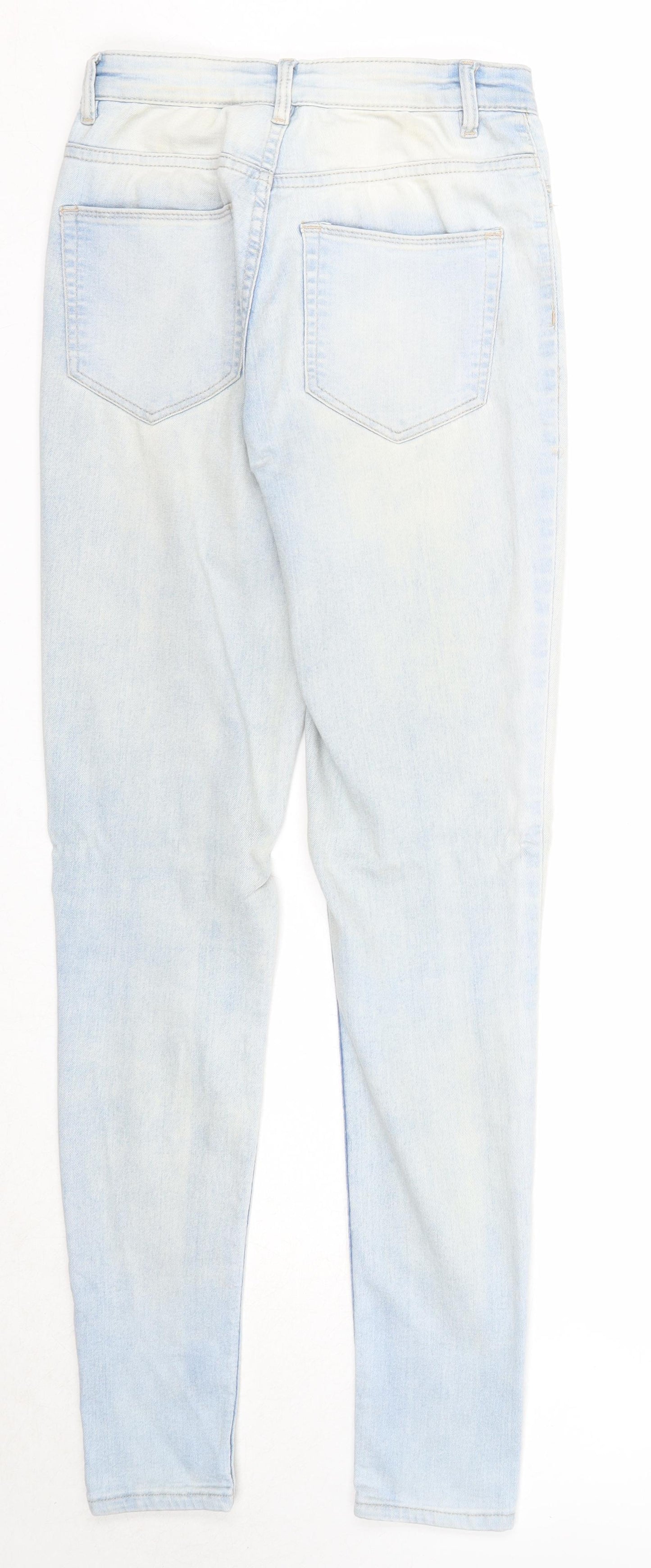 Divided Womens Blue Cotton Skinny Jeans Size 10 Regular Zip