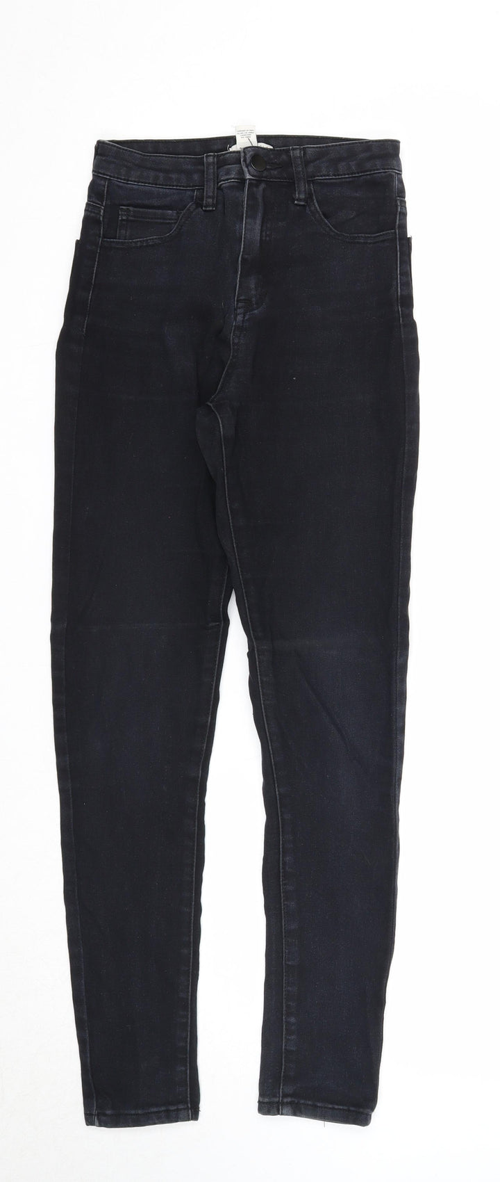 FOREVER 21 Womens Black Cotton Skinny Jeans Size 26 in Regular Zip