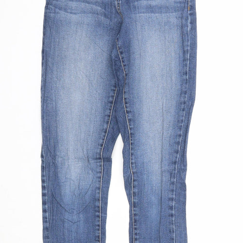 DP Denim Womens Blue Cotton Skinny Jeans Size 6 Regular Zip - Waist 22 inches