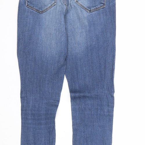 DP Denim Womens Blue Cotton Skinny Jeans Size 6 Regular Zip - Waist 22 inches