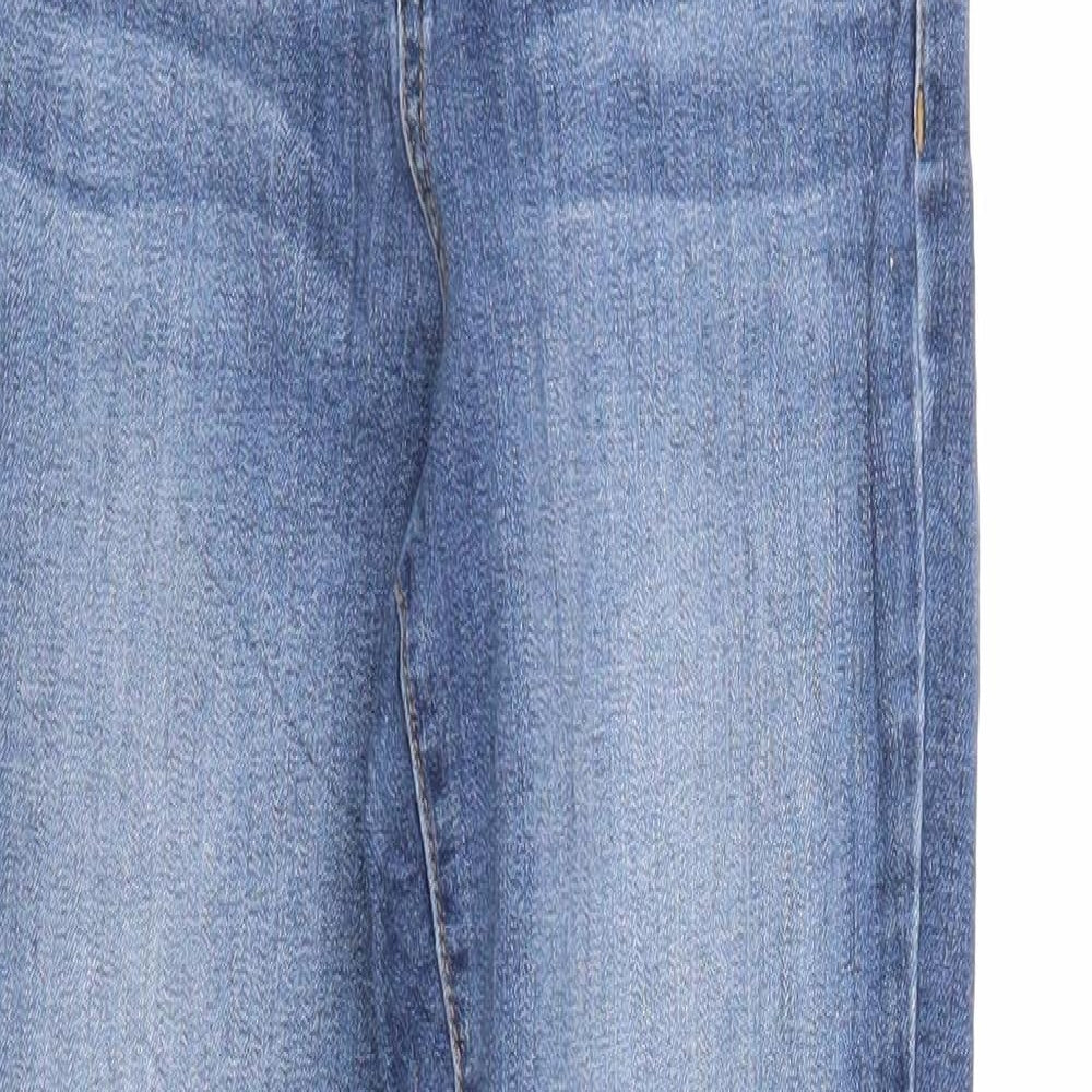 DP Denim Womens Blue Cotton Skinny Jeans Size 6 Regular Zip - Waist 22 inches