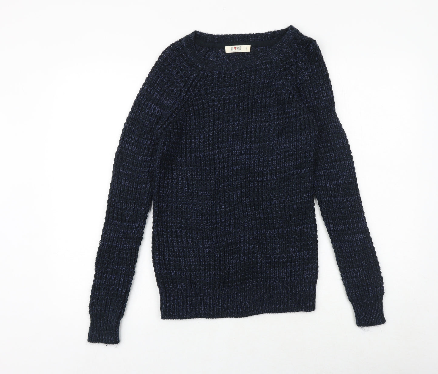 Clockhouse Womens Blue Boat Neck Acrylic Pullover Jumper Size S