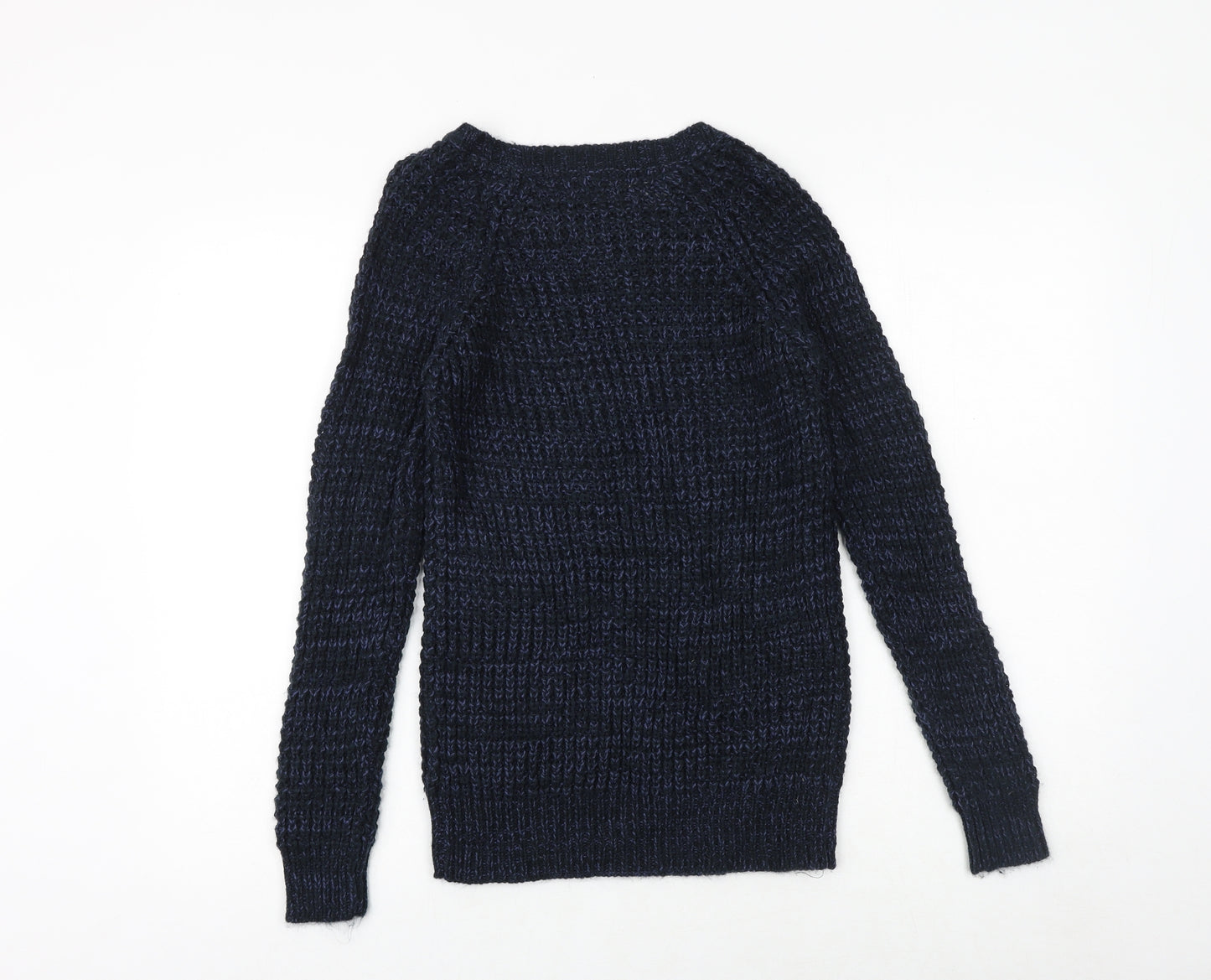 Clockhouse Womens Blue Boat Neck Acrylic Pullover Jumper Size S