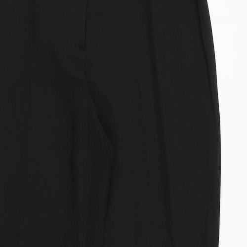 Planet Womens Black Polyester Dress Pants Trousers Size 12 Regular Zip