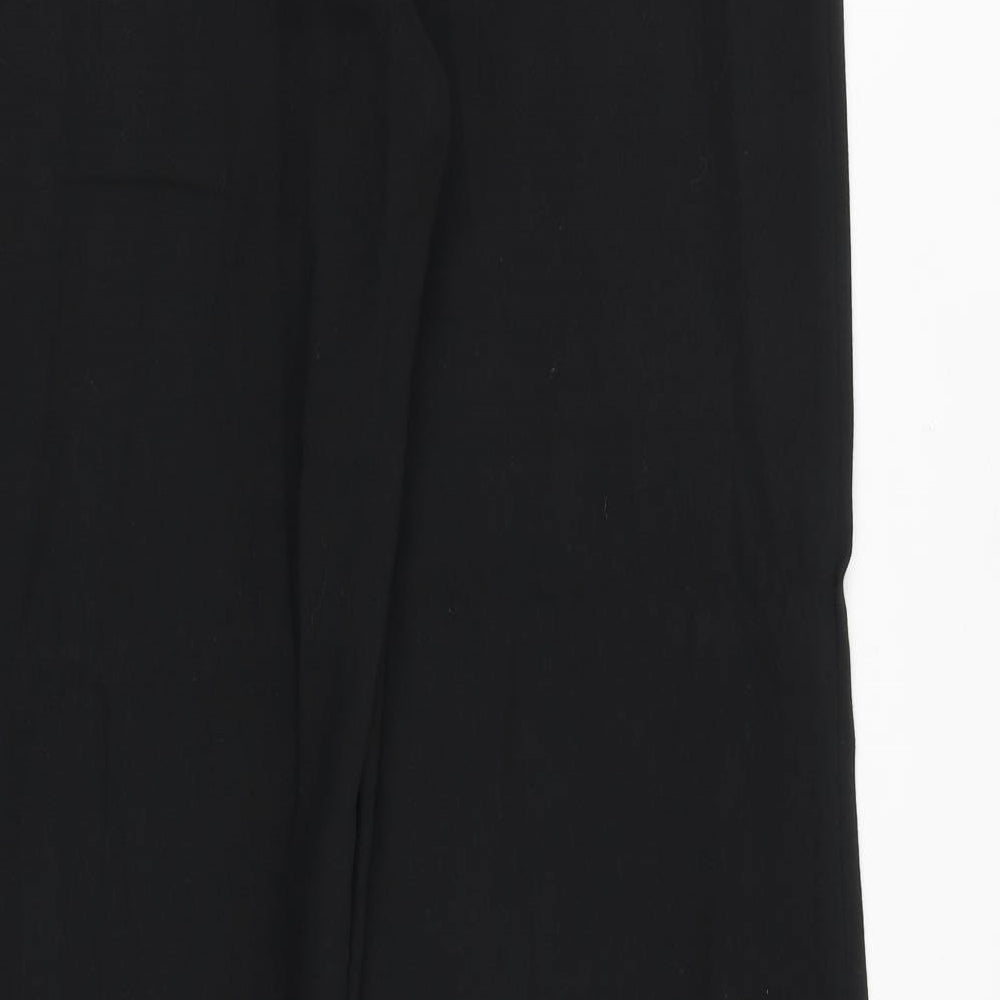 Planet Womens Black Polyester Dress Pants Trousers Size 12 Regular Zip