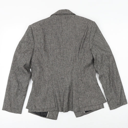 NEXT Womens Brown Viscose Jacket Blazer Size 10