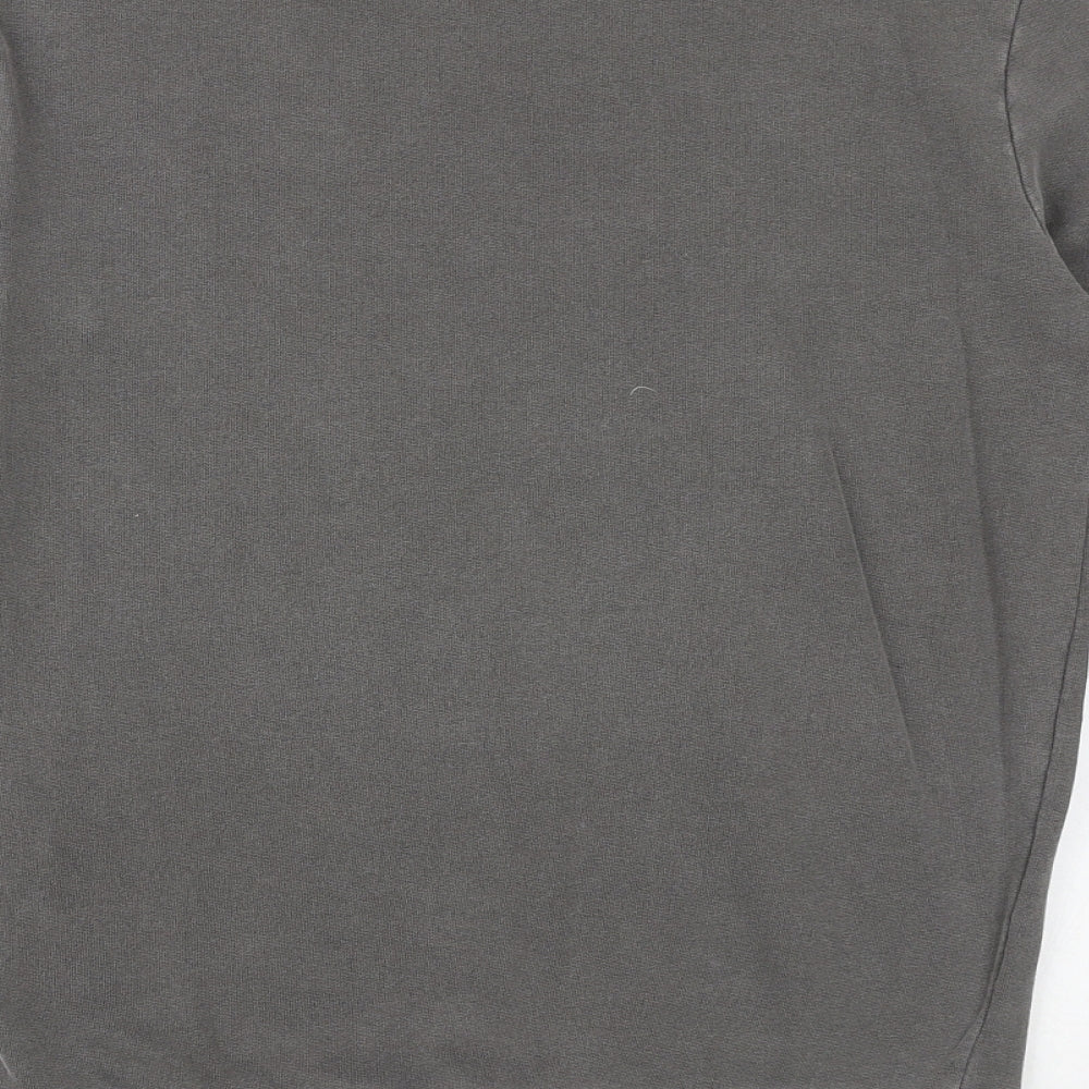 Label Lab Mens Grey Cotton Pullover Sweatshirt Size S