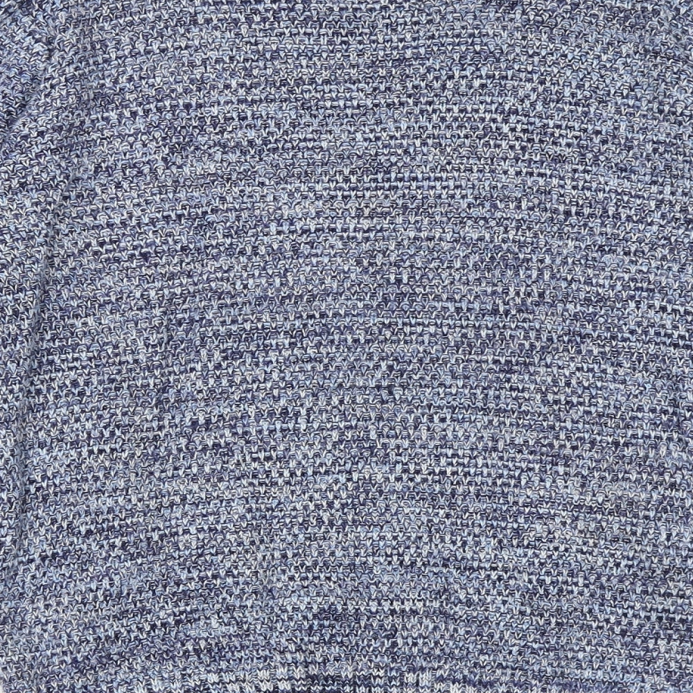 Burton Mens Blue Round Neck Acrylic Pullover Jumper Size S Long Sleeve
