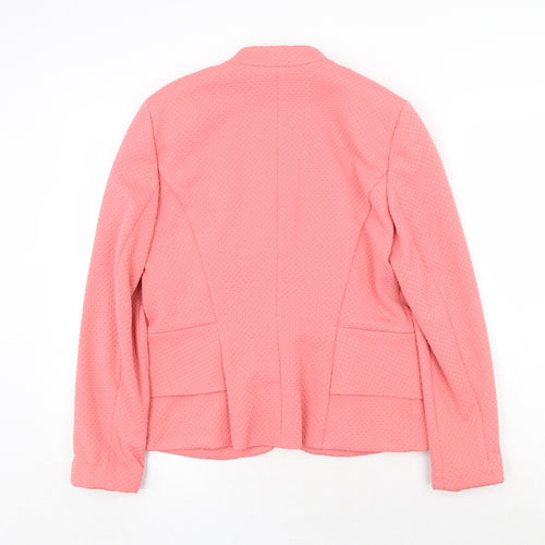 Gerry Weber Womens Pink Jacket Blazer Size 12 Button