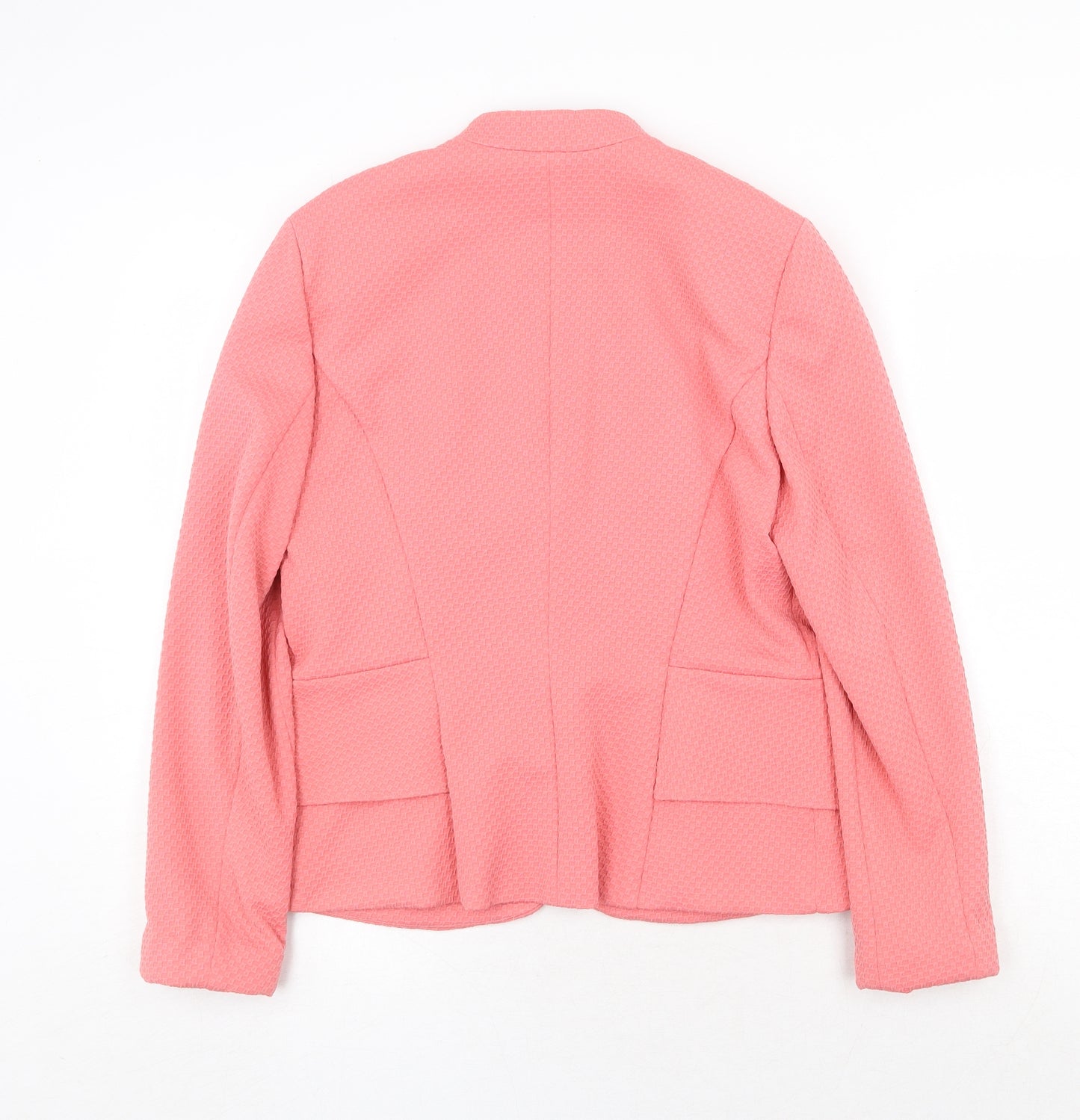 Gerry Weber Womens Pink Jacket Blazer Size 12 Button