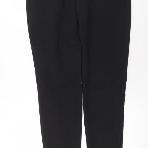 Select Womens Black Polyester Capri Trousers Size 8 Regular Zip