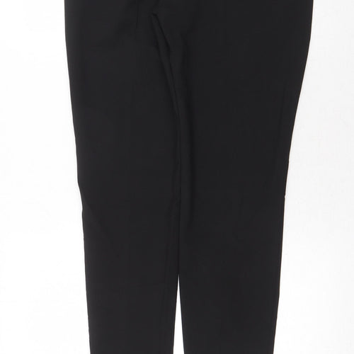 Select Womens Black Polyester Capri Trousers Size 8 Regular Zip