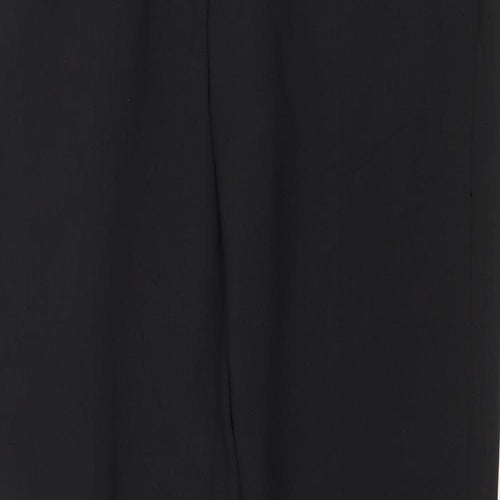 Select Womens Black Polyester Capri Trousers Size 8 Regular Zip