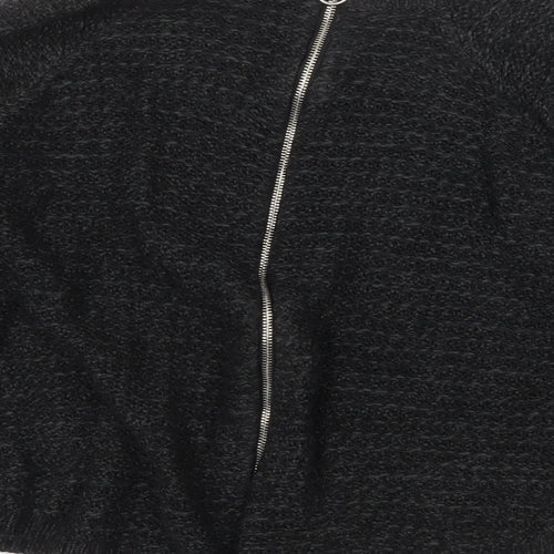 Golddigga Womens Black Round Neck Acrylic Pullover Jumper Size 8