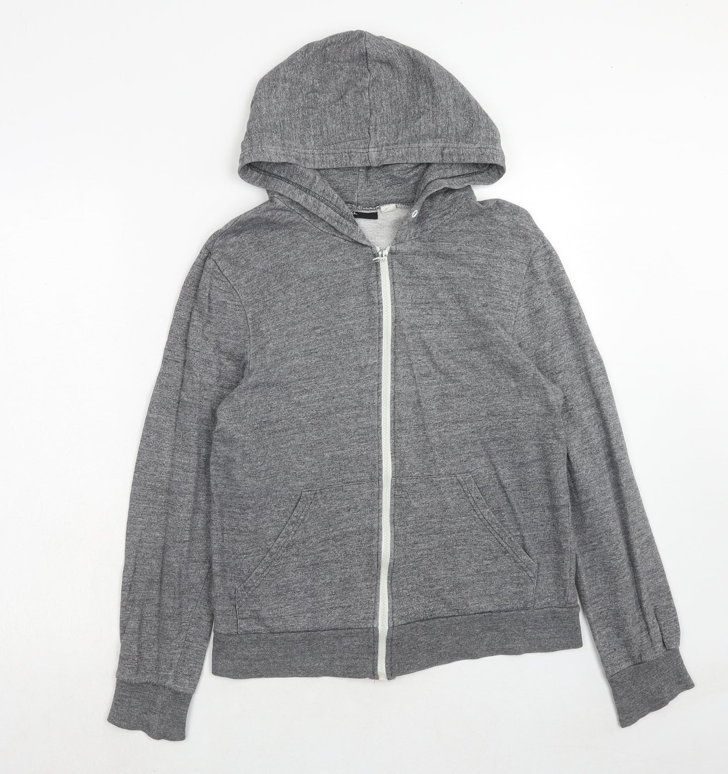 BDG Womens Grey Cotton Full Zip Hoodie Size M Zip