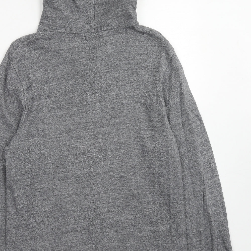 BDG Womens Grey Cotton Full Zip Hoodie Size M Zip