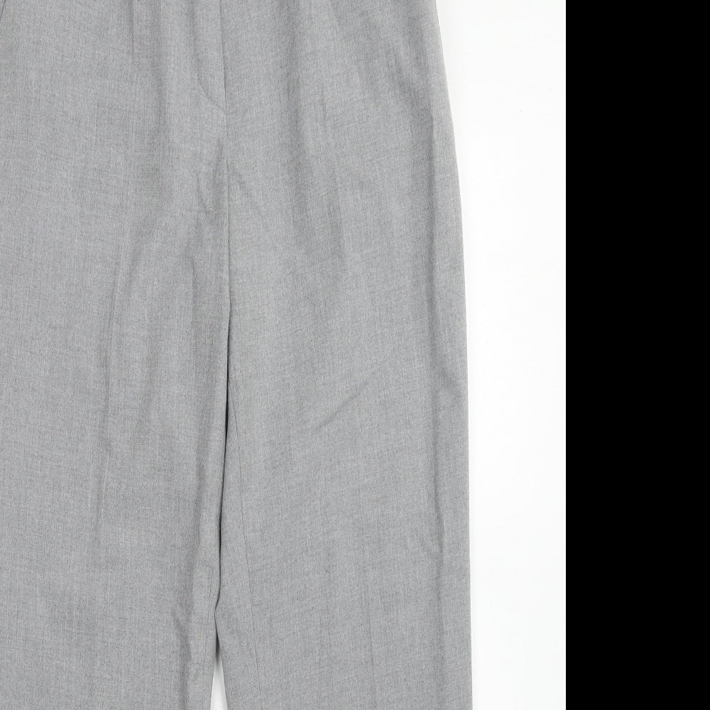 Fair Lady Womens Grey Polyester Trousers Size 14 Regular Zip