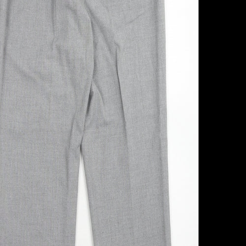 Fair Lady Womens Grey Polyester Trousers Size 14 Regular Zip