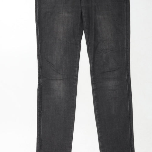55DSL Womens Black Cotton Straight Jeans Size 28 in Regular Zip