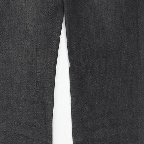 55DSL Womens Black Cotton Straight Jeans Size 28 in Regular Zip