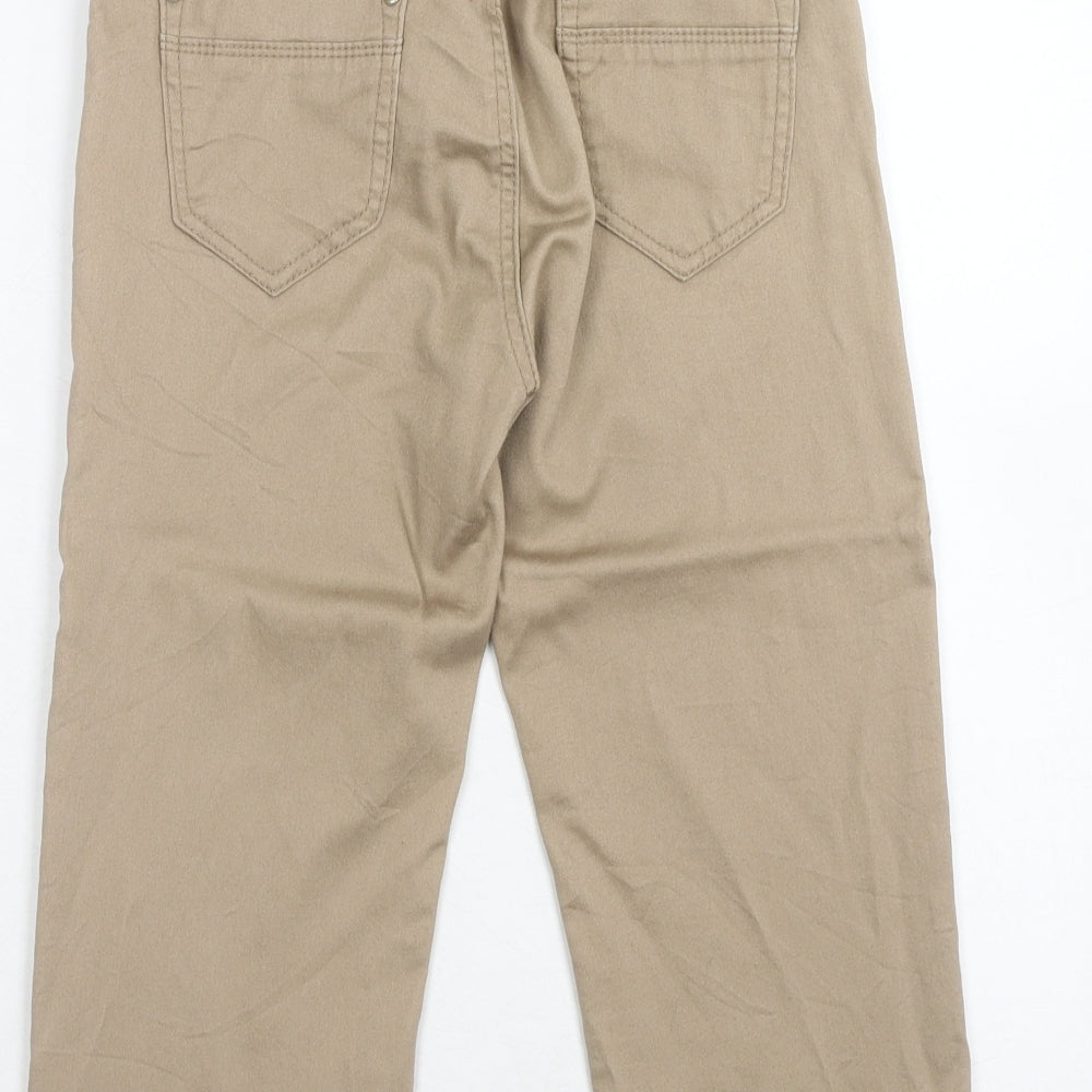 bs jeans Womens Beige Cotton Straight Jeans Size 8 Regular Zip