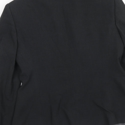 Marks and Spencer Womens Grey Polyester Jacket Blazer Size 10