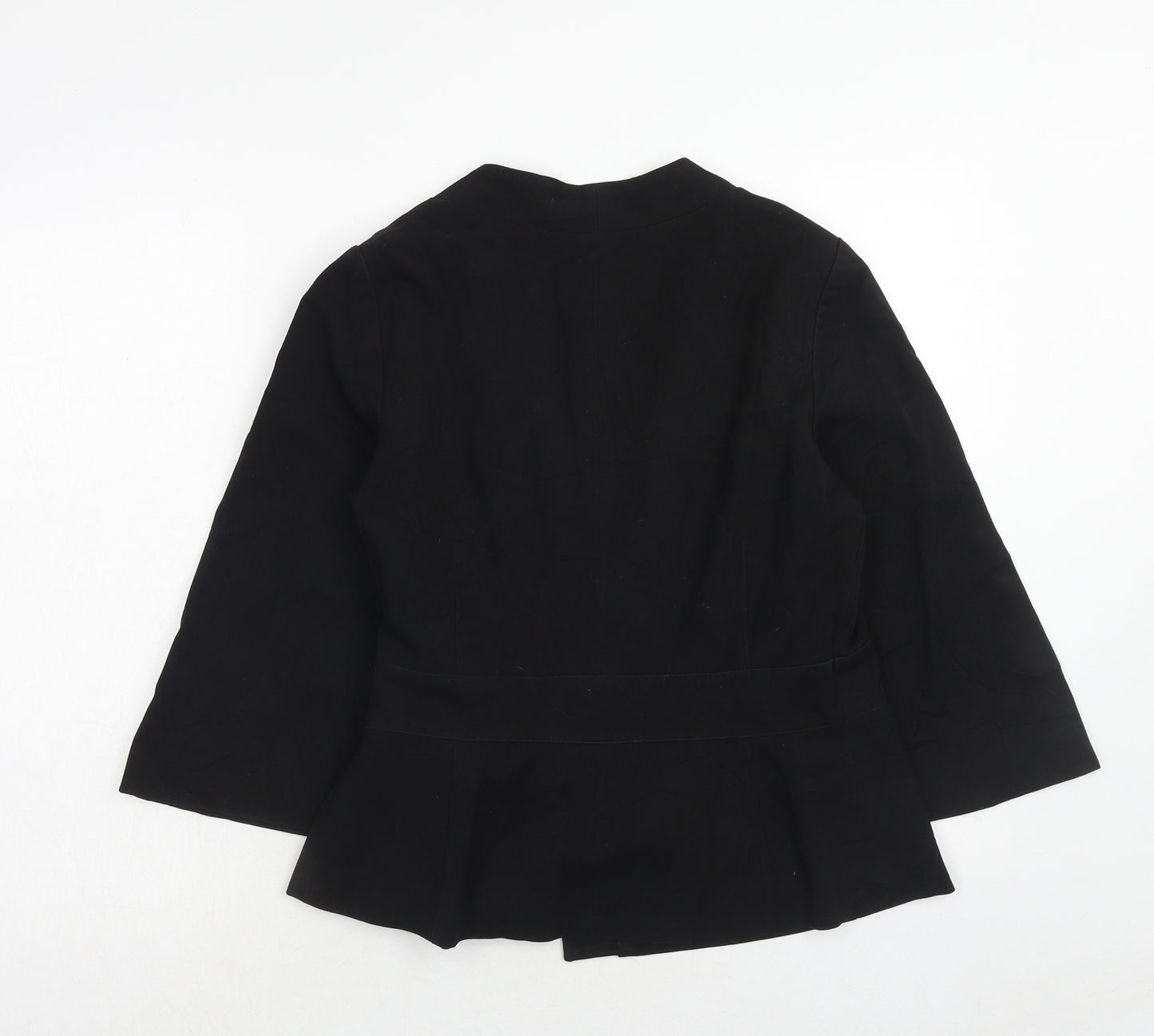 H&M Womens Black Jacket Size 10 Tie - Tie Side